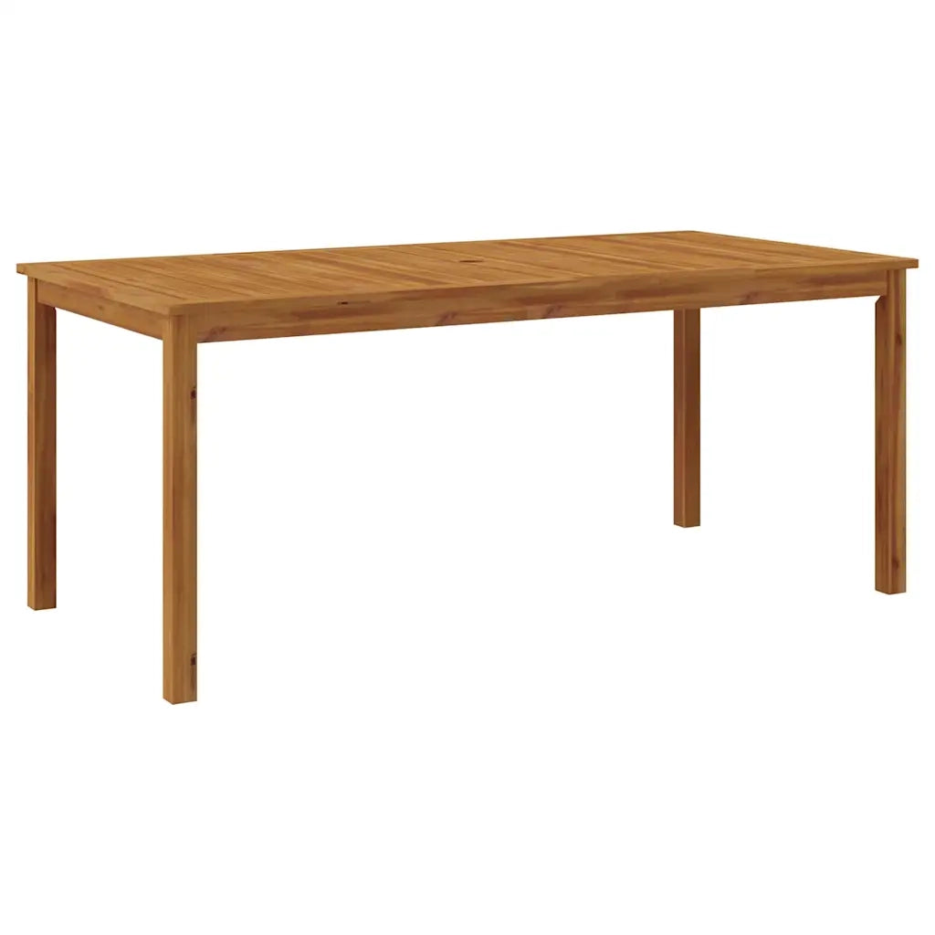 Set da Pranzo per Giardino 9 pcs Nero Legno di Acacia Massello 3365544