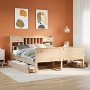 Letto Libreria senza Materasso 180x200 cm in Legno di Pino 3308912