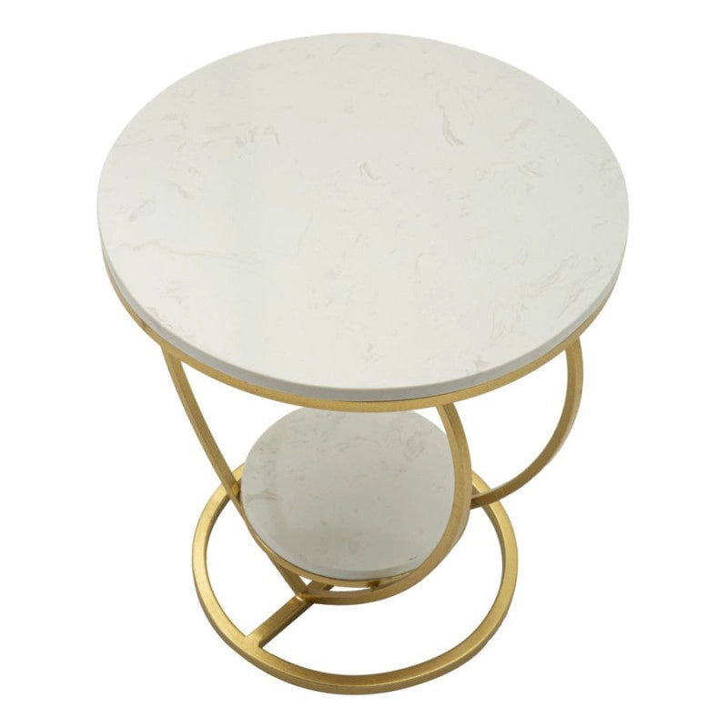Tavolinetto Heart Oro cm ø 40x45,5