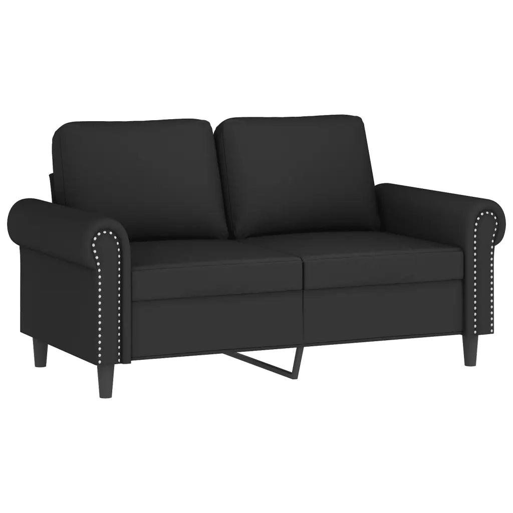 Set di Divani 3 pz con Cuscini Nero in Velluto 3202195