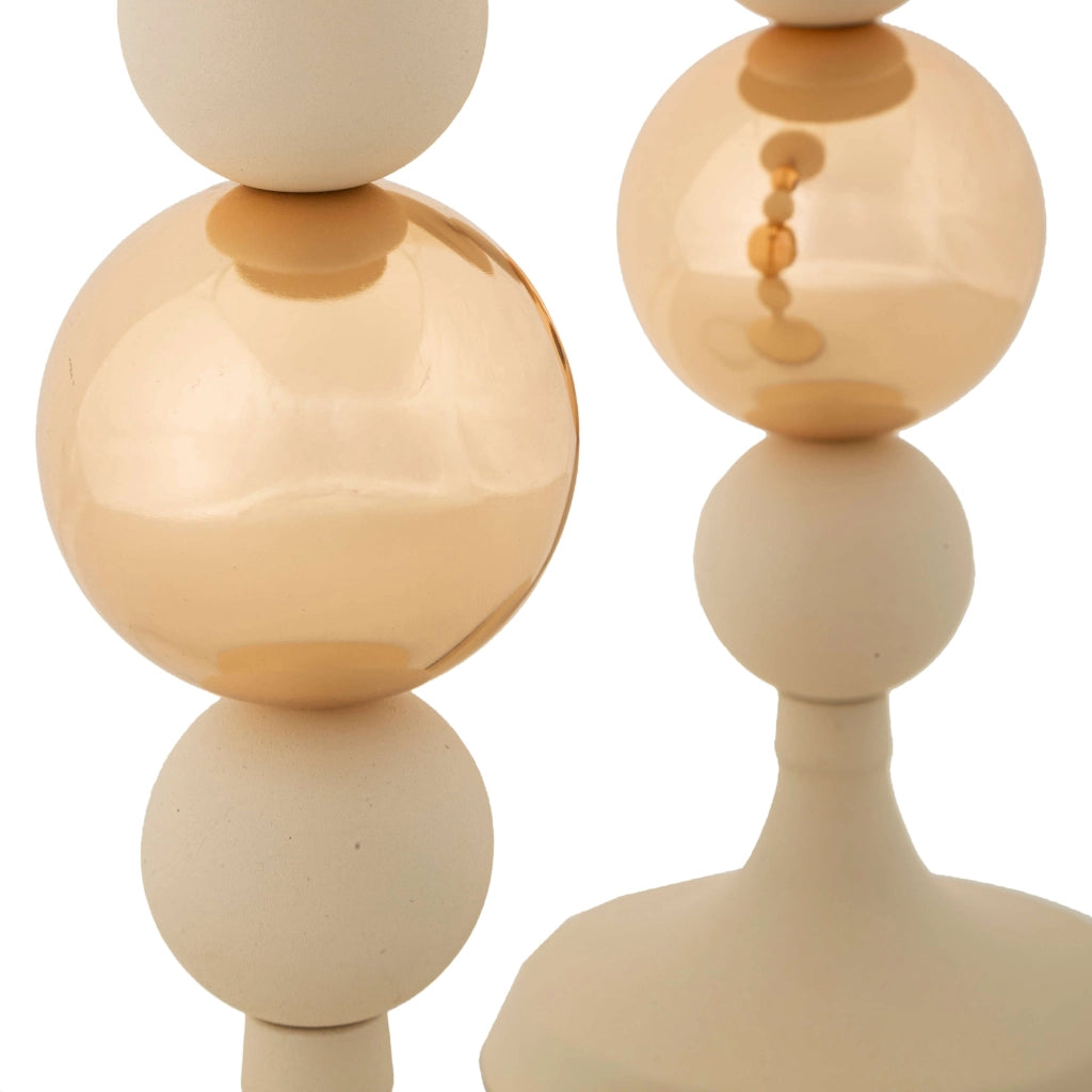 Farime, Portacandela set da 2, Bianco Crema