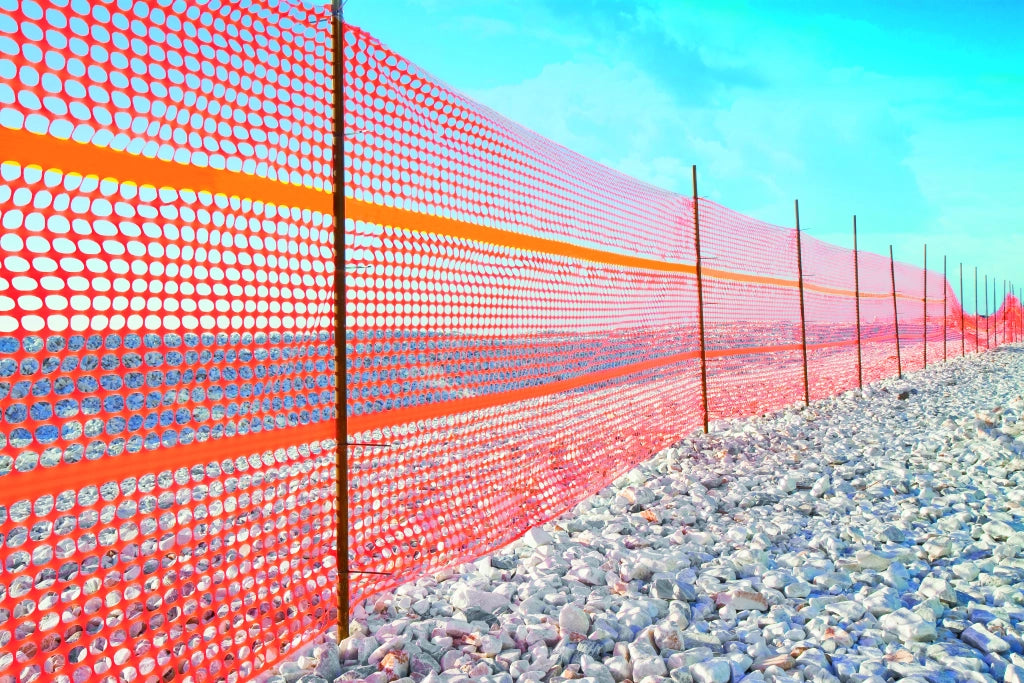 Confine RETE DA CANTIERE  Maglia 60x40 - mt. 1,8x50 Col. Arancio