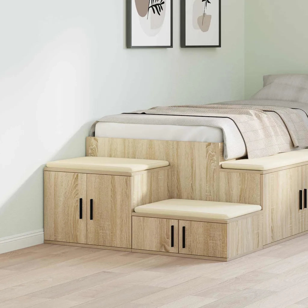 Armadio 2 pcs Rovere Sonoma 118 x 41 x 40 cm Legno multistrato 866661
