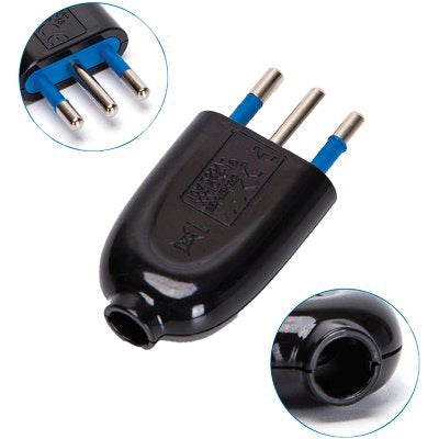 SPINA MOBILE AIGOSTAR - NERO 2P+T 10A- 12 pezzi