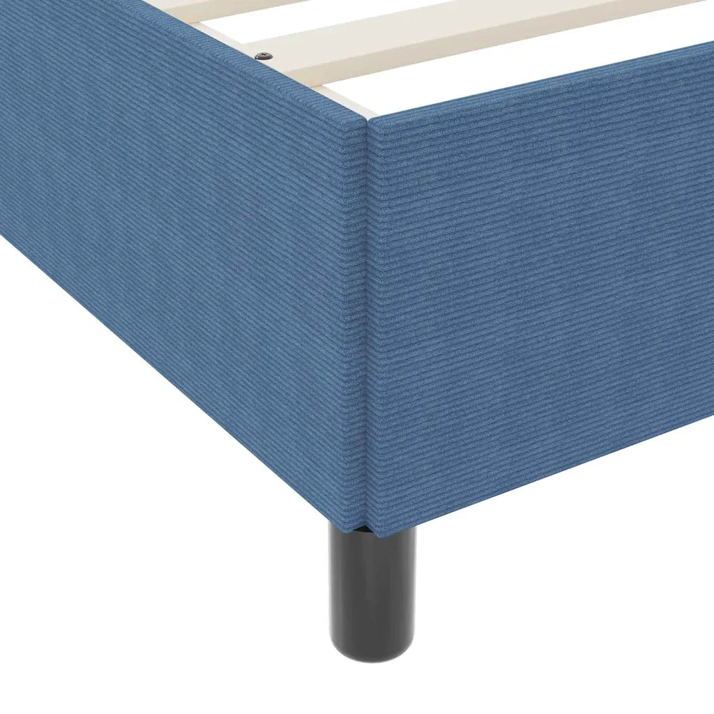 Struttura del letto con materasso Blu 90 x 200 cm Tessuto 3399103