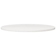 Piano Tavolo Bianco Ø80x2,5 cm in Legno Massello di Pino 813656