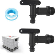 Valvola di scarico per tubi in PVC - 2 pezzi