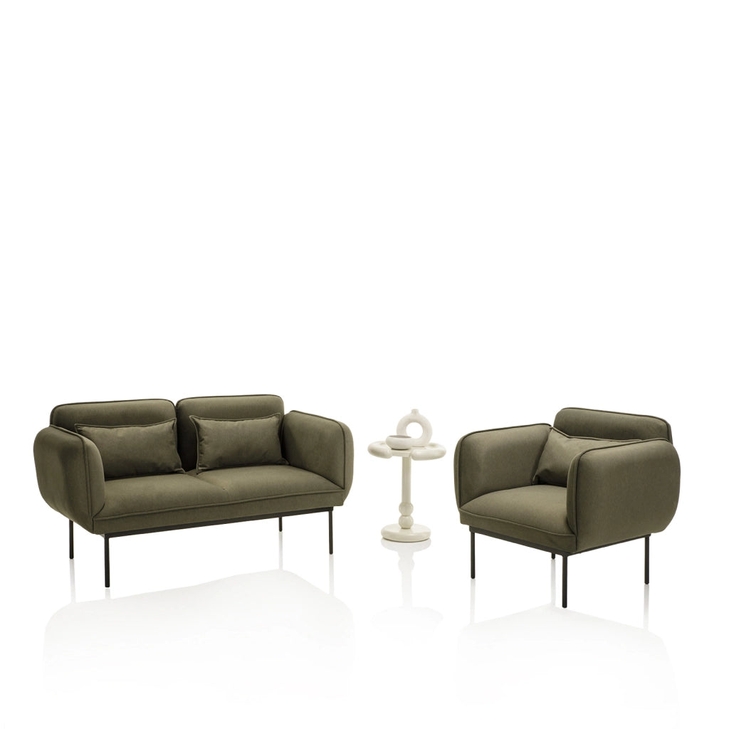 Divano 2 posti VELOUR verde scuro