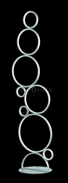 PIANTANA POIS SILVER 3000K 4295LM 52W DIMMERABILE H.160CM