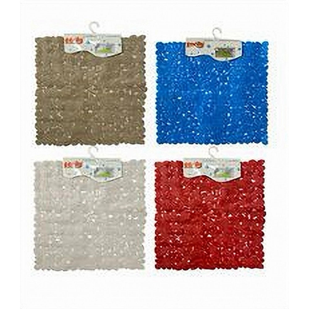 Trade Shop - Tappeto Tappetino Pvc Antiscivolo Per Vasca Bagno Doccia Quadrato 50x50 Cm 59320 -