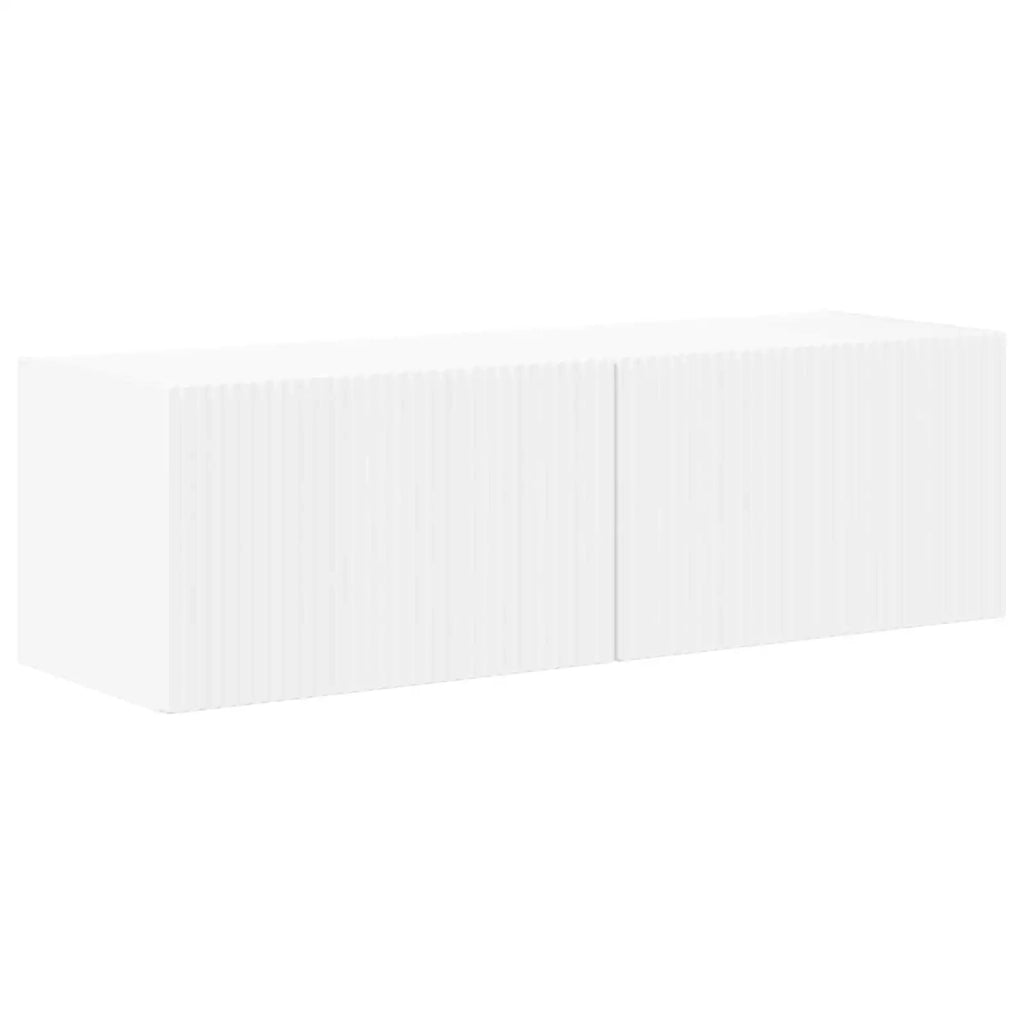 Set di Mobiletto da TV a Parete Montaggio a parete 6 pcs Bianco 3408952