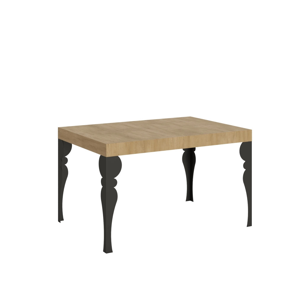 Tavolo allungabile 90x130/234 cm Paxon Quercia Natura telaio Antracite