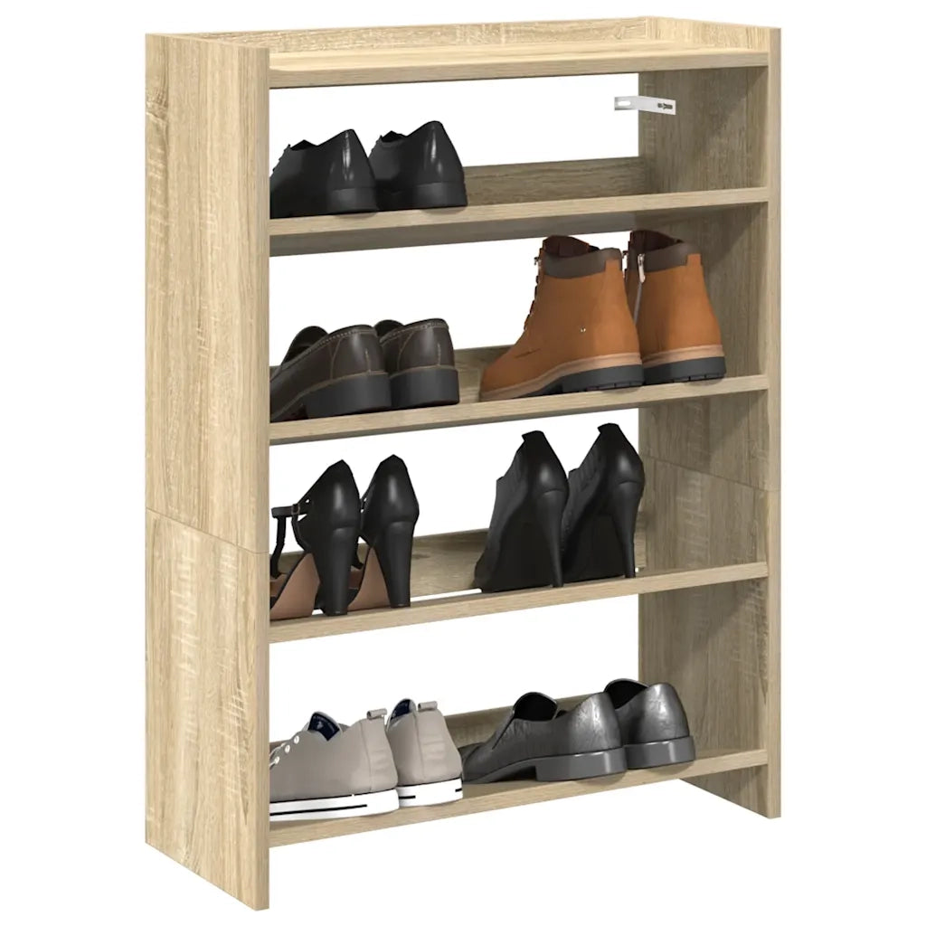 Scarpiera Rovere Sonoma 60x25x81 cm in Legno Multistrato 859880