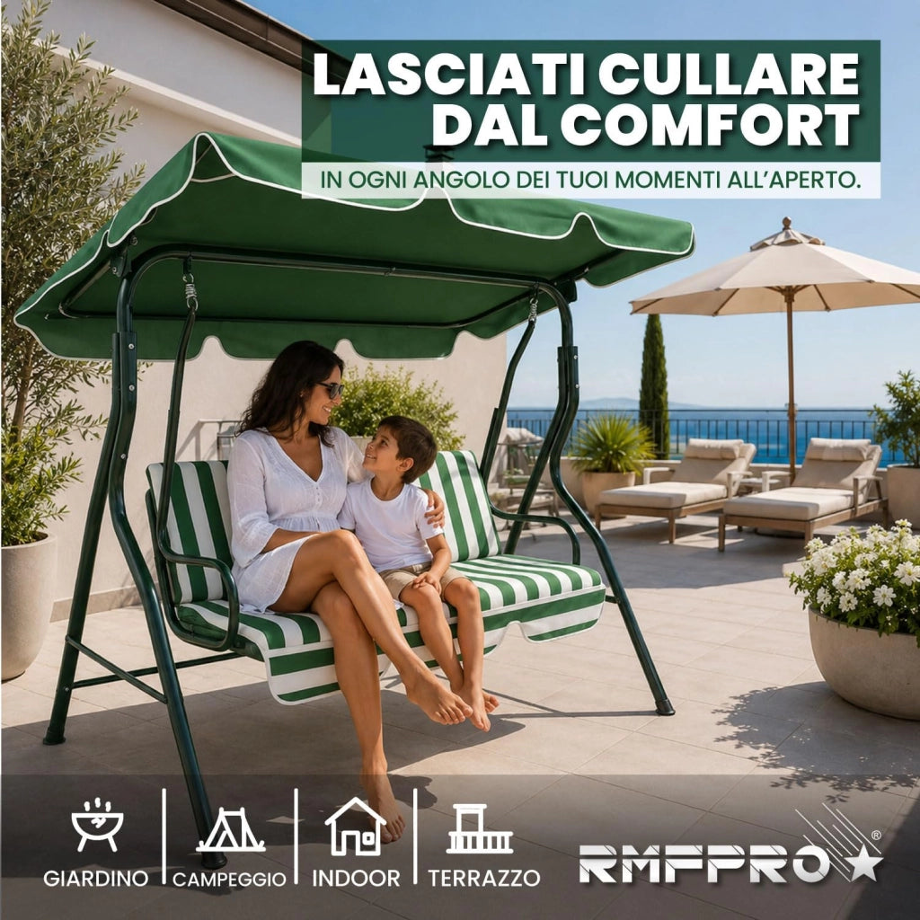 RMF PRO DONDOLO DA GIARDINO VERDE