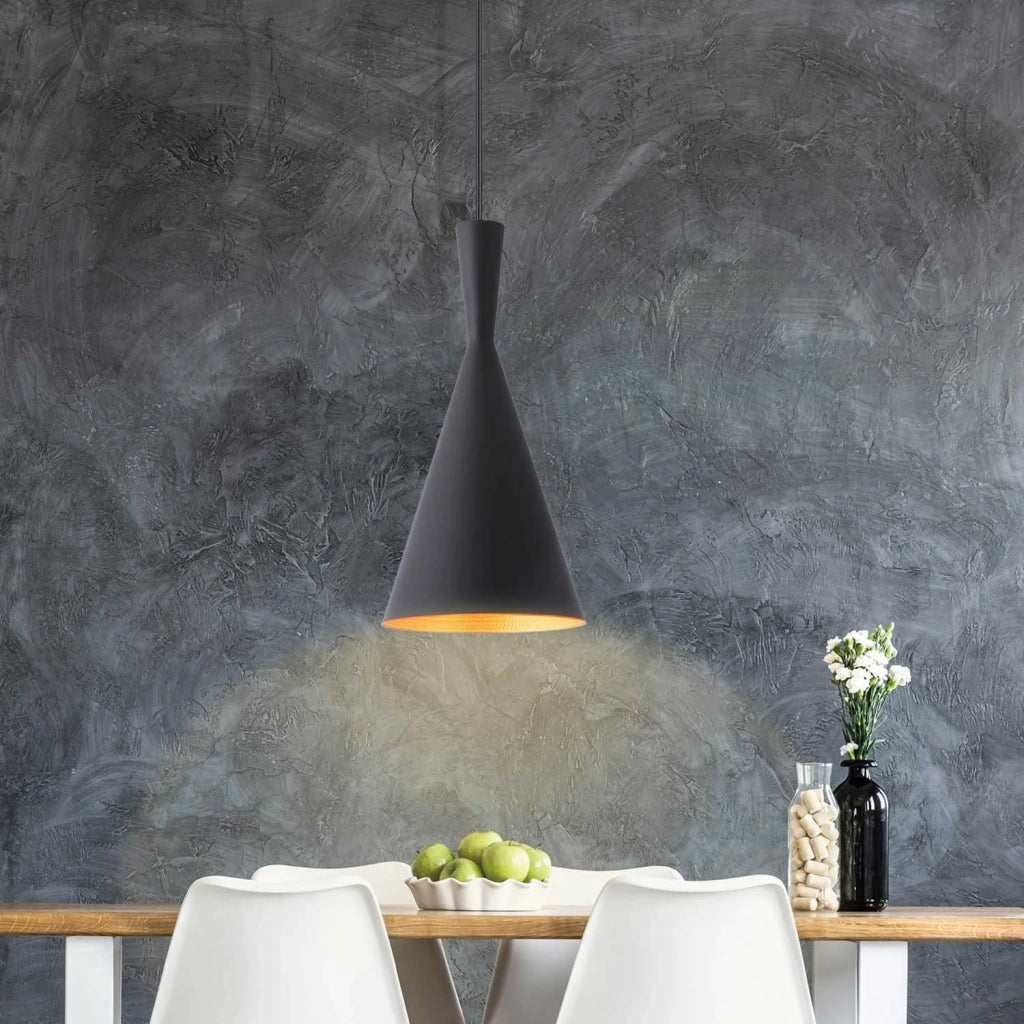 LÚZETE - LAMPADA A SOSPENSIONE IN ACCIAIO NERO Ø 18,5 CM ODELL
