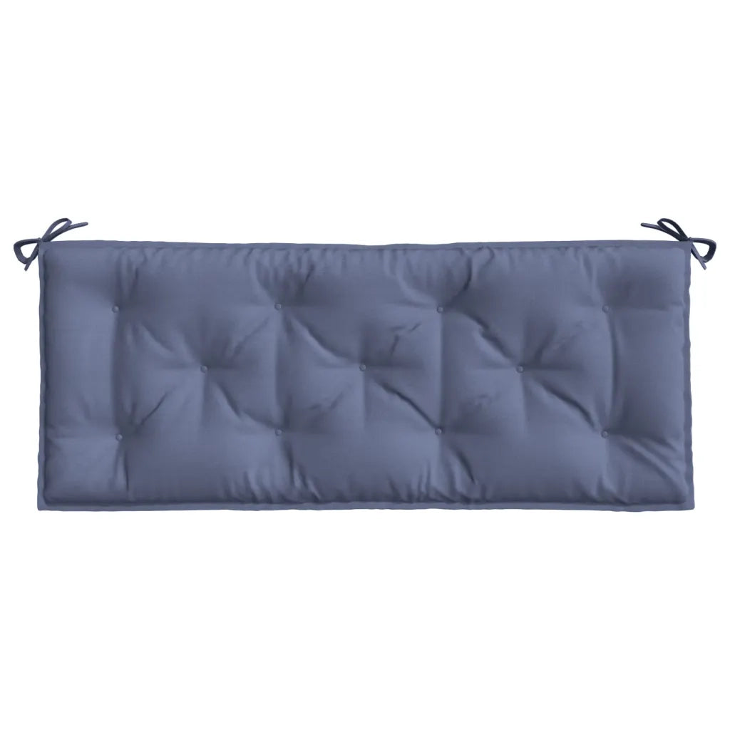 Cuscini per Panca 2 pz-Set di 2 Cuscini per panchina Blu Marino 120x50x7cm in Tessuto Oxford