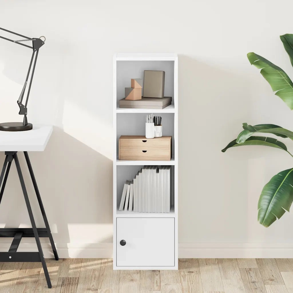 Libreria Bianca 31x24x102 cm in Legno Multistrato 860337