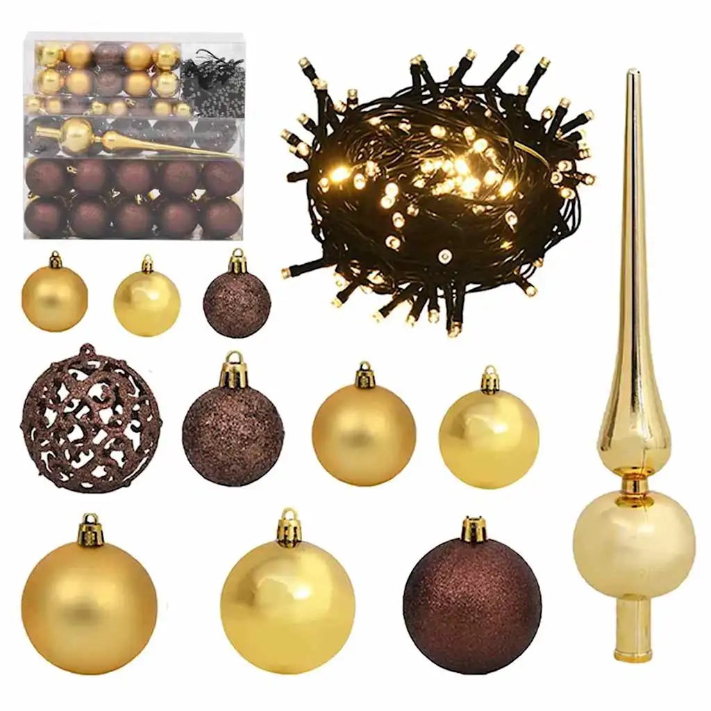 Albero di Natale artificiale pre-illuminato con set di palline 3396187