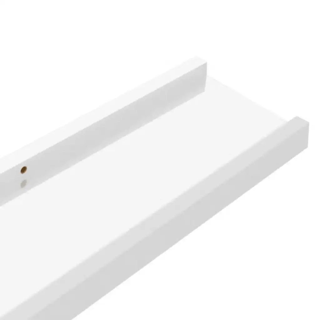 4 pz Mensole da Parete | Scaffali a Parete | Ripiano a parete Bianco Lucido 80x9x3 cm