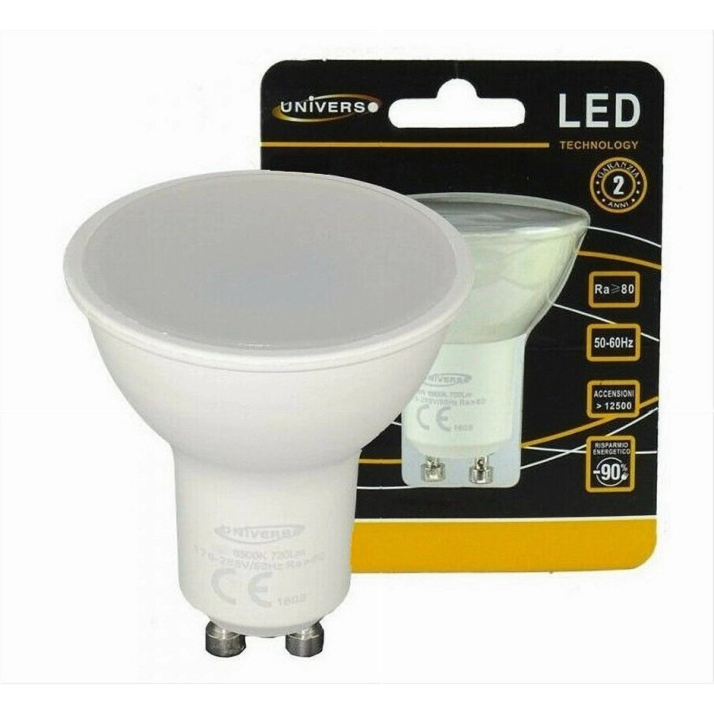 Trade Shop - Lampadina Led Gu10 10watt Faretto Spotlight 110° Luce 3000k 4000k 6500k Gu10-10w - -bianco Freddo      -