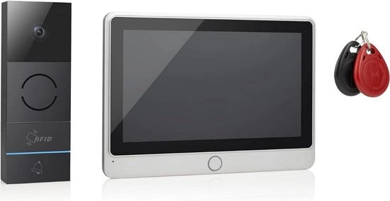 Video interfono senza abbonamento - Interfono con camera - Interfono video senza fili - Sicurezza della casa - Interfono con app - Interfono intelligente - Nessun costo mensile - Camera di sicurezza - Interfono WiFi - Per smartphone e tablet