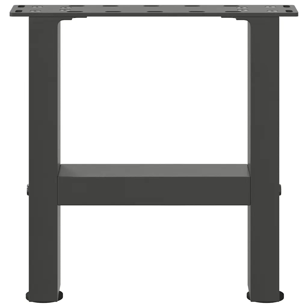 Gambe per Tavolino da Caffè Antracite 2 pz 40x(30-31) cm Acciaio 4013258