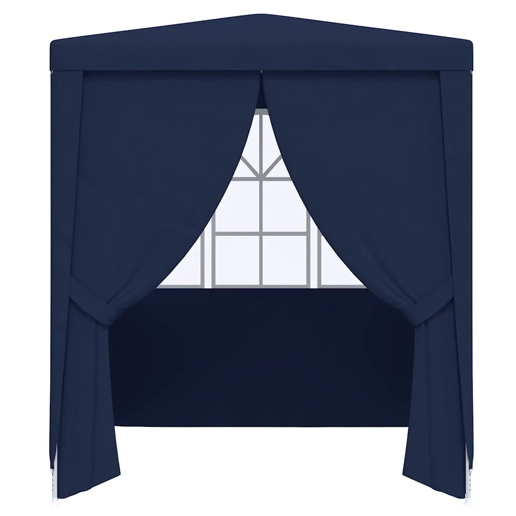 Gazebo Professionale con Pareti 2x2 m Blu 90 g/m² 48517