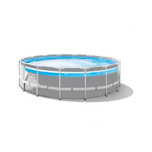 Piscina intex 26730 prism frame con accessori grigio chiaro