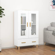 Credenza-Buffet-Armadio da cucina Bianca 70x31x115 cm in Legno Ingegnerizzato 672422