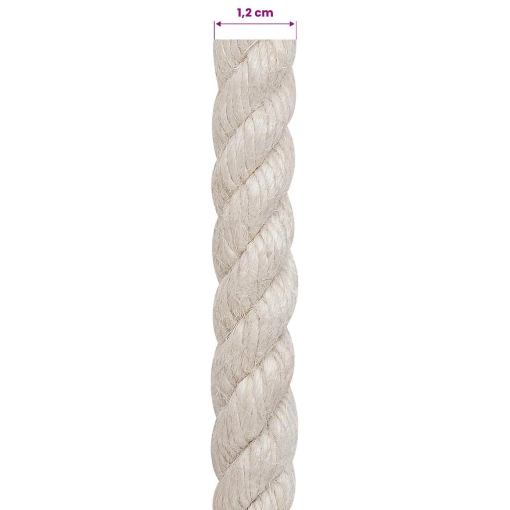 Corda | Fune di Juta 12 Bianco 100% juta Tossa