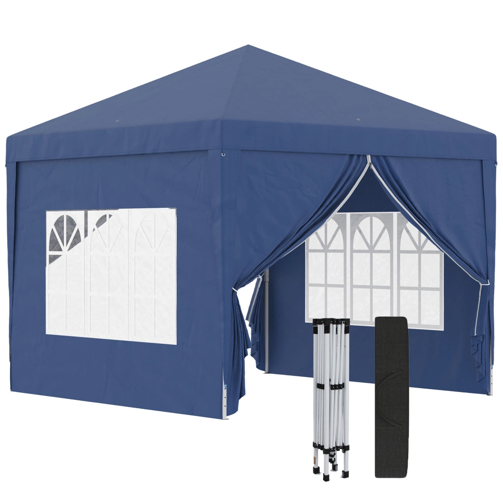 Carpa da Giardino Pieghevole 3x3 m ¨C zephmum ¨C Blu