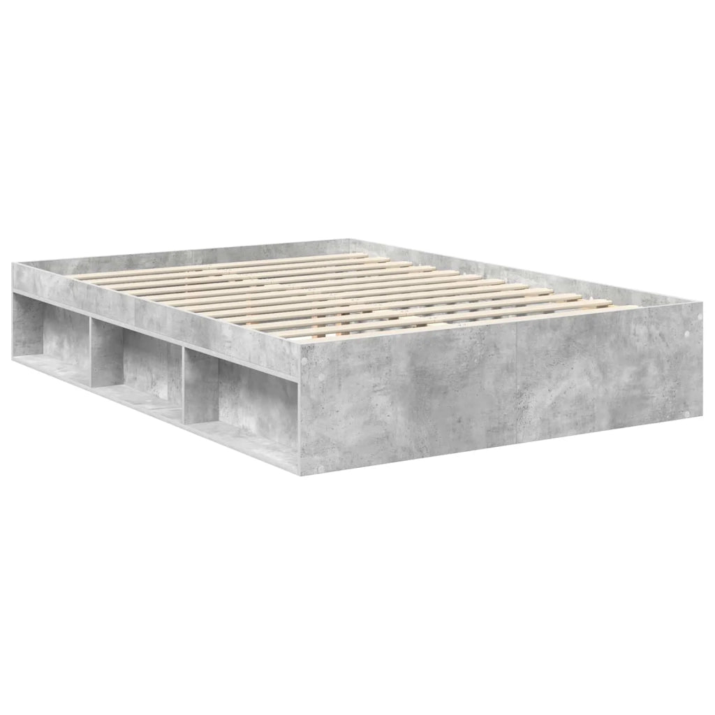 Struttura del letto-Giroletto-Rete del Letto Calcestruzzo 140 x 190 cm Legno multistrato