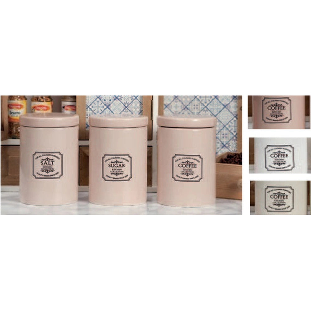 1 Barattolo contenitore da cucina in ceramica theia 9 x 13 cm 3 Colori