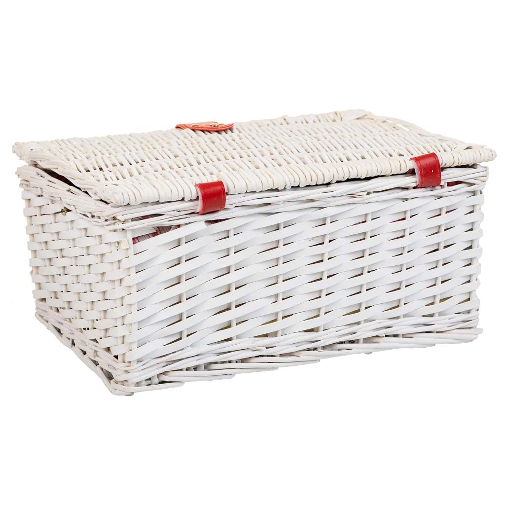 Cesto pic-nic bianco 40x28x19h