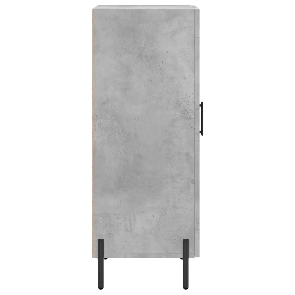 Credenza Grigio Cemento 34,5x34x90 cm in Legno Multistrato 830456
