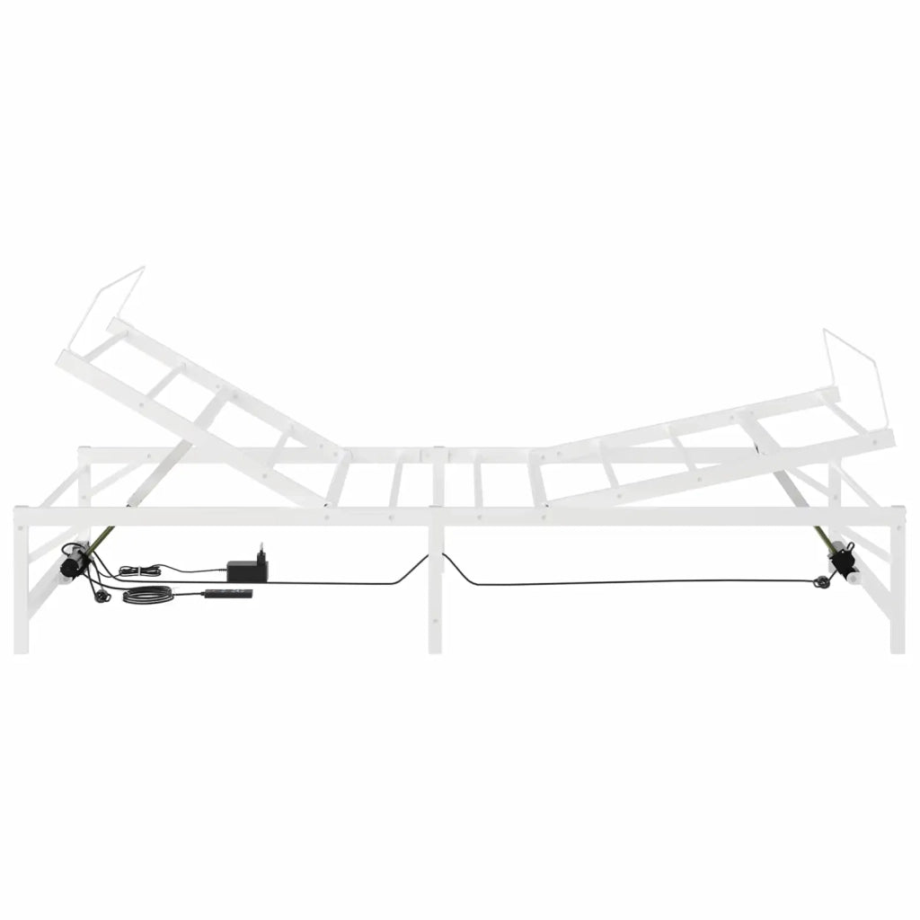 Telaio Letto Elettrico Regolabile Bianco 90 x 200 cm Acciaio 42021397