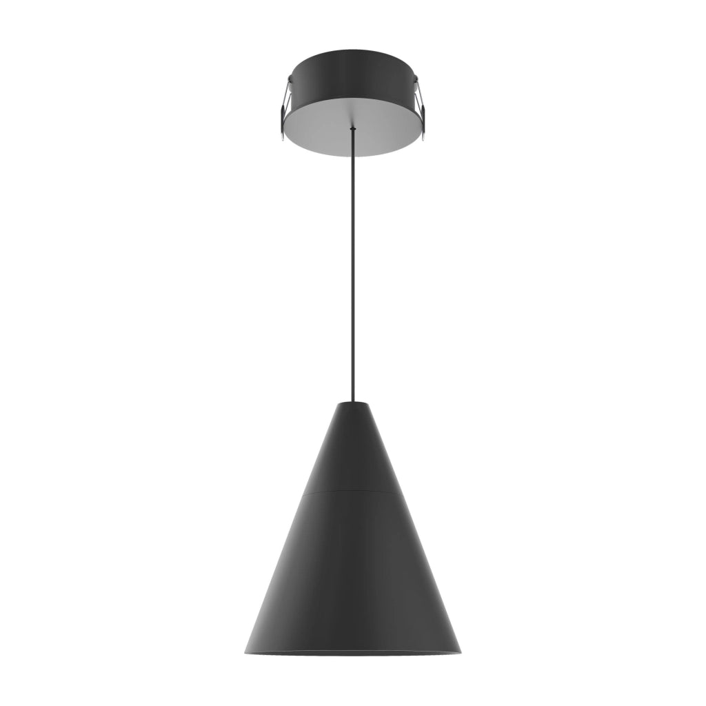 Lampada a Sospensione ZOE XL SPACE 15 Beneito & Faure, LED 38º con Switch CCT 2700K/3200K/4000K, Finitura Nero Mate - Design Elegante