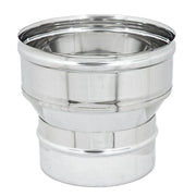 Aumento inox da m 130 a f variabile spessore 6 decimi aisi 304, diametro 150mm
