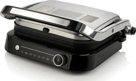 Grill a contatto con piastre rimovibili - Tostapane - Griglia per panini - Grill - Griglia a contatto - Piastre rimovibili - Facile da pulire - Apparecchio per griglia - Vari programmi