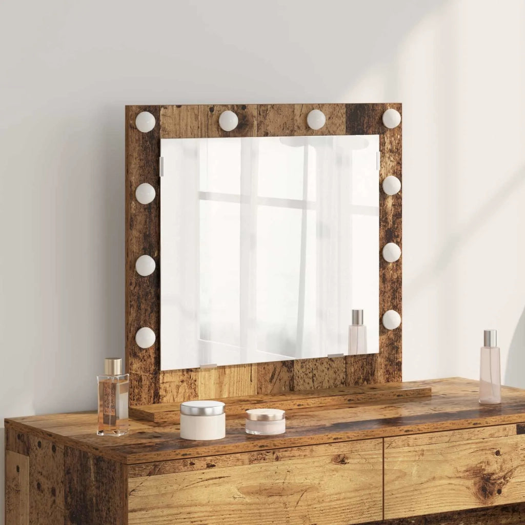 Specchio da Vanit¨¤ Rettangolare Legno vecchio 60 x 55 x 18 cm