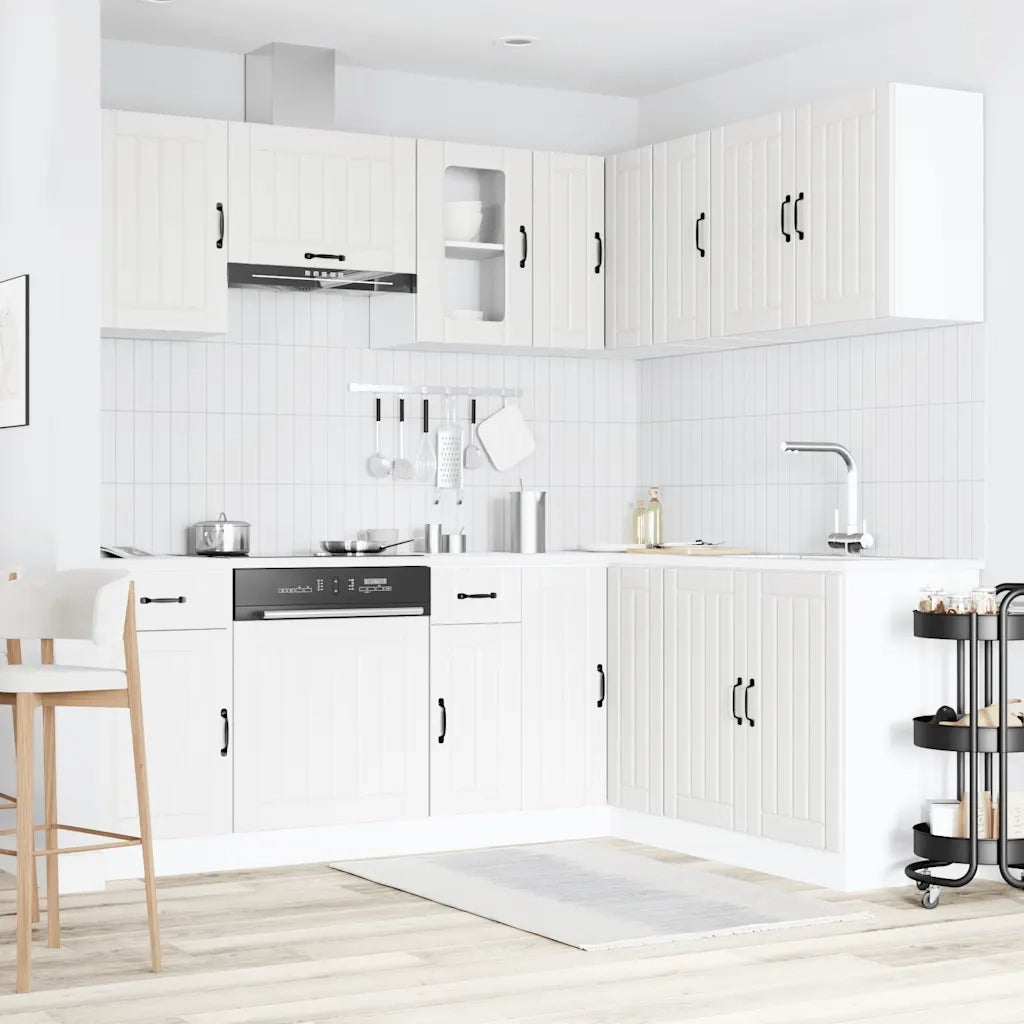Set Mobili da Cucina 11 pz Lucca Bianchi Legno Multistrato 3314951