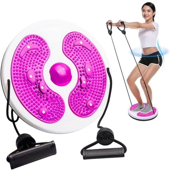 Discobolo per allenamento della cintura - Trasformatore di forza - Disco di fitness - Rosso