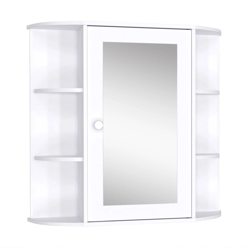 Mobile bagno con specchio ¨C Minimal ¨C 66x17x63 cm bianco
