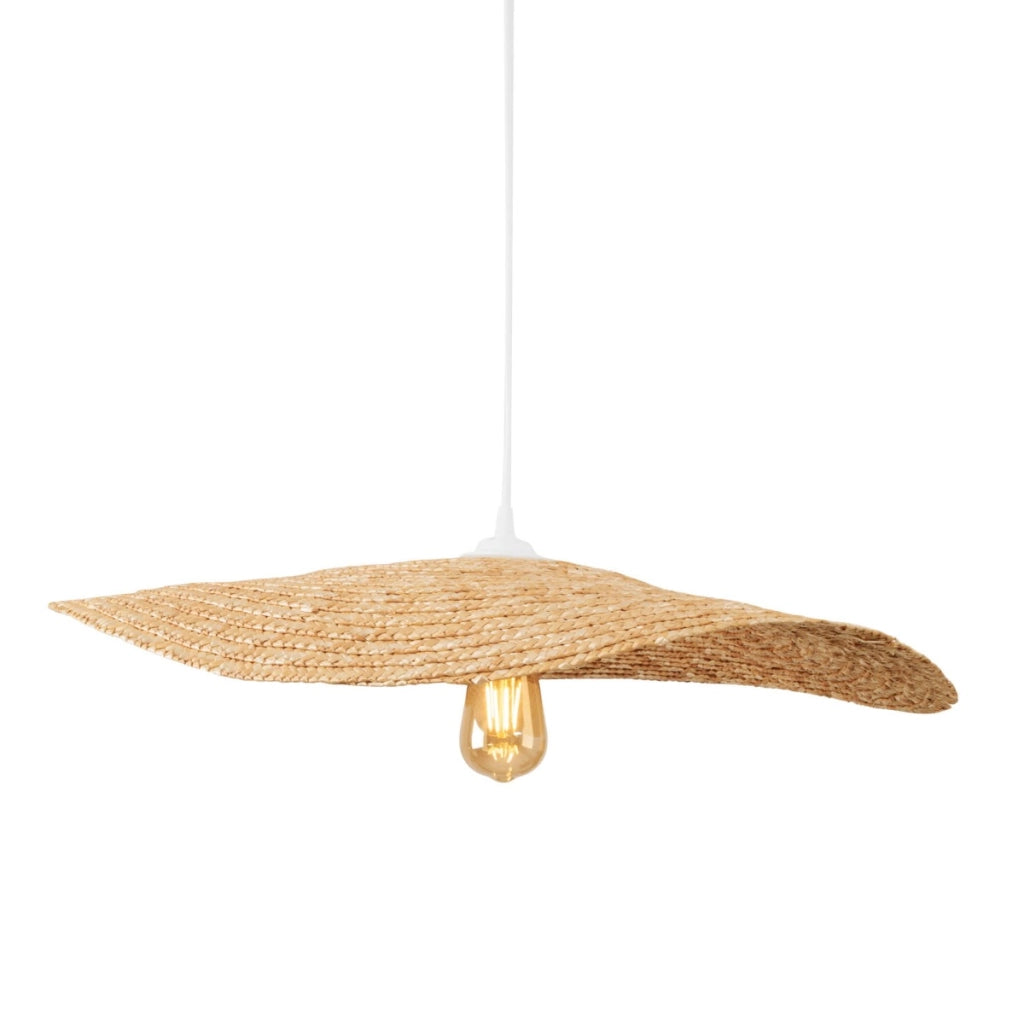 Lampada a sospensione NAP cappello paglia bianca Ø60 Maxlight