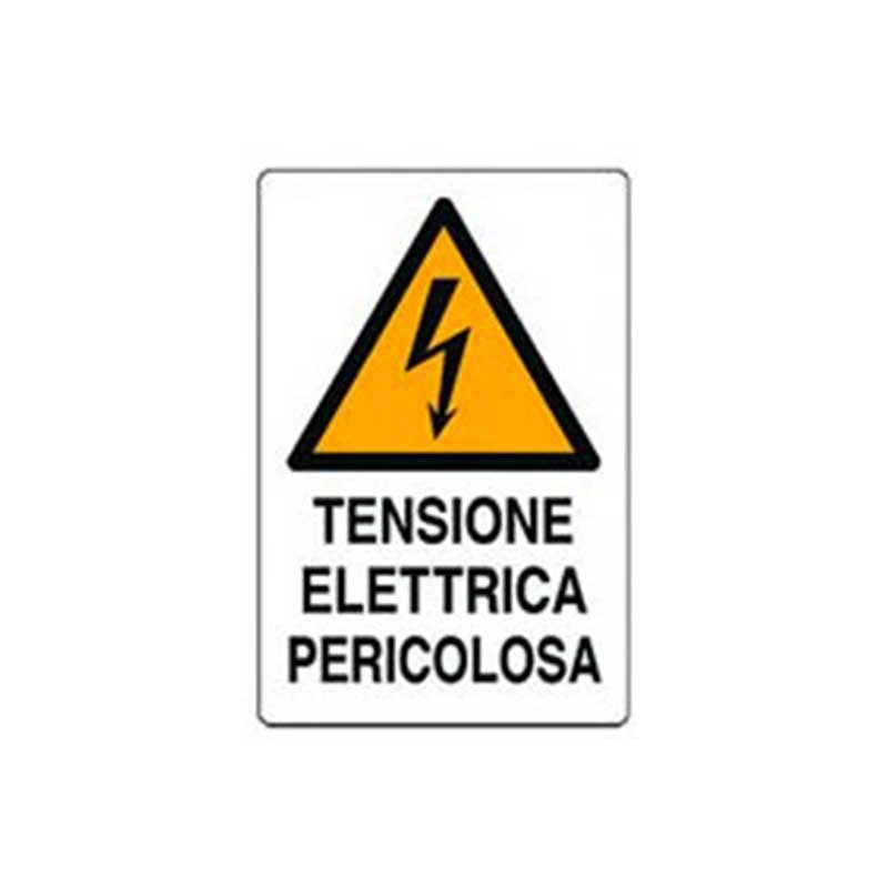 Cartello tensione elettrica pericolosa cm 20X30