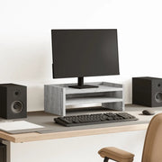 Supporto per Monitor Grigio Sonoma 42x24x16 cm in Truciolato 854720