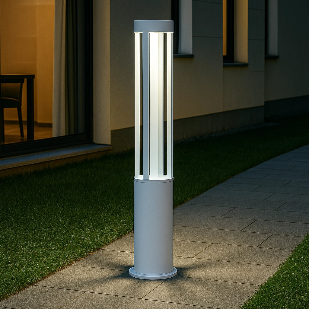 LAMPIONE PALO GIARDINO LED ILLUMINAZIONE ESTERNO 15W IP65 60 CM LUCE NATURALE IDEALE PER PERSCORSI PARTO E VIALETTO