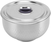 Compartimento doppio a doppia parete in acciaio inossidabile con isolamento termico a doppia parete per pentola da riso, utensili da cucina, 14cm.