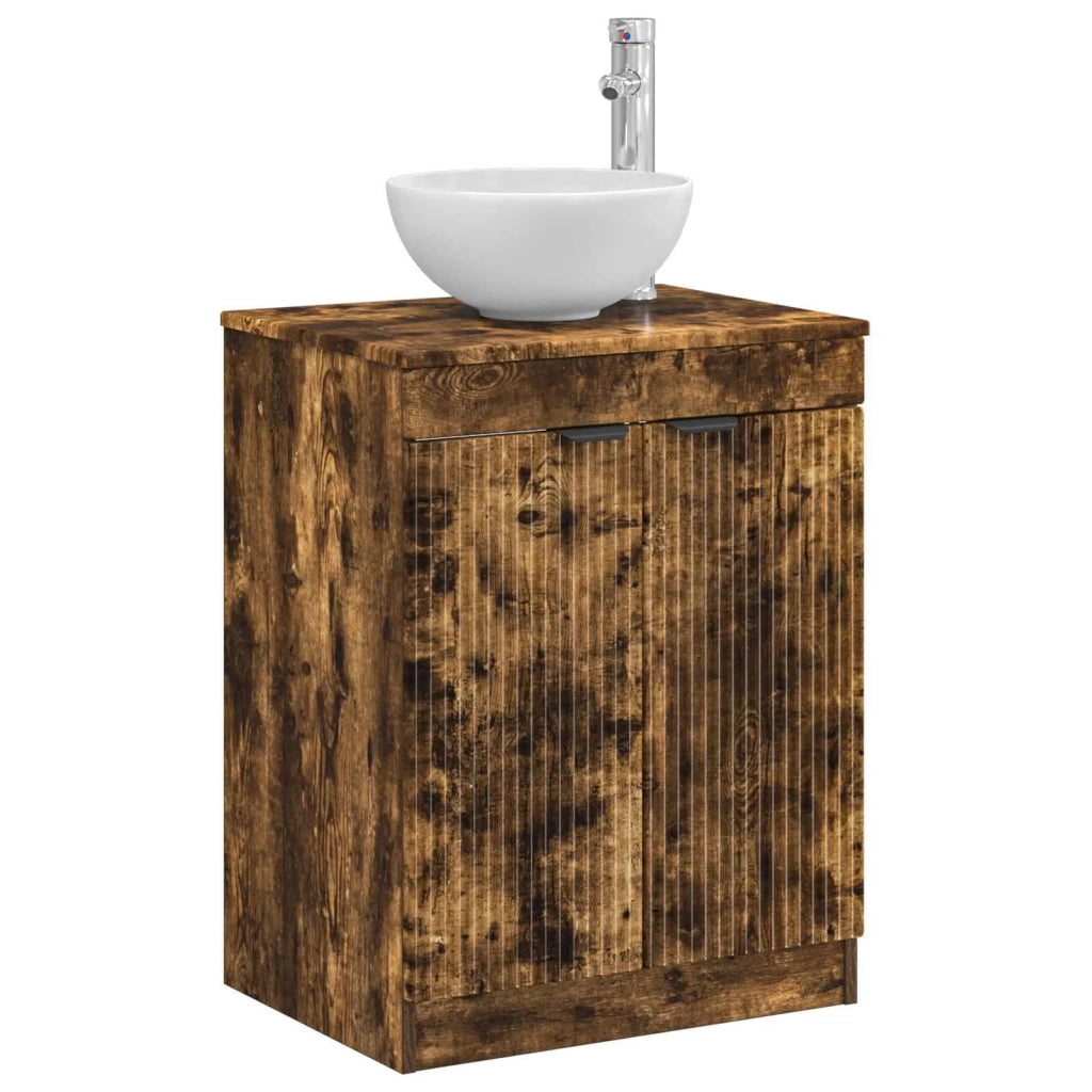Mobile da Bagno | Armadio da bagno Rovere Fumo 54 x 41 x 70 cm