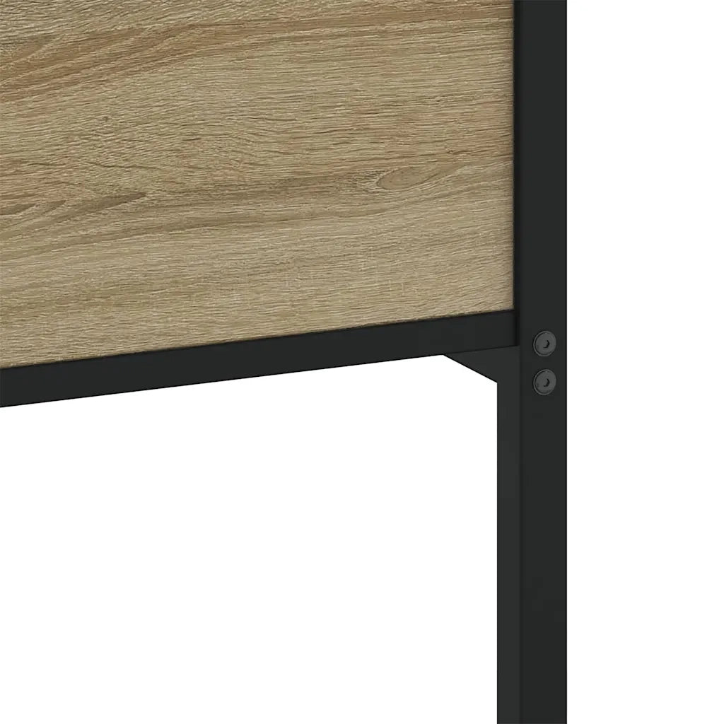 Giroletto senza Materaso in Metallo Rovere Sonoma 200x200 cm 3308507